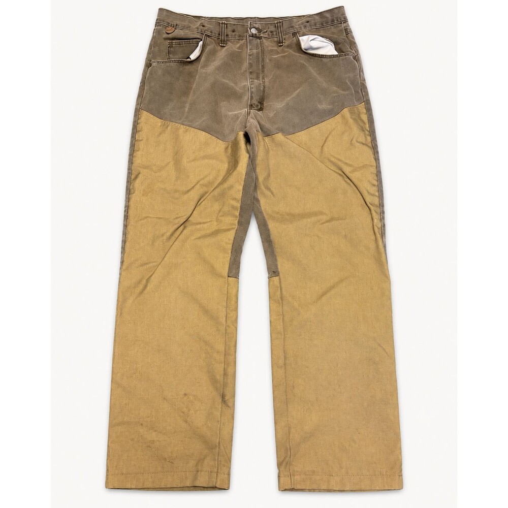 Wrangler Rugged Wear Brush Guard Field Pants 40x30 Brown Tan USA 33145NB